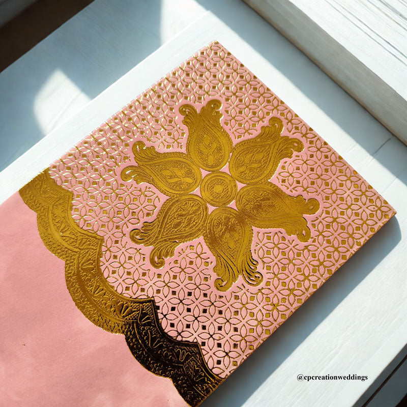 Golden Embossed Mandala Design Money/Shagun Envelope/Lifafa